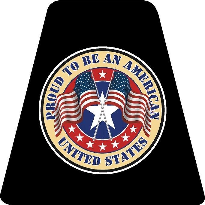 PROUD PATRIOTIC AMERICAN  HELMET TETS TETRAHEDRONS STICKER COLOR REFLECTIVE