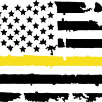 Back Window Distressed American Flag Decal fits trucks cars vans by size