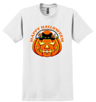 
              Cat in a Pumpkin Happy Halloween - Halloween - Novelty T-shirt   Fun Holiday
            