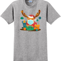 Christmas 2020 Quarantine Funny Cute Rudolph Reindeer Mask Premium 8 x-mas shirt