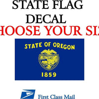 OREGON STATE FLAG, STICKER, DECAL, 5YR VINYL State Flag of Oregon