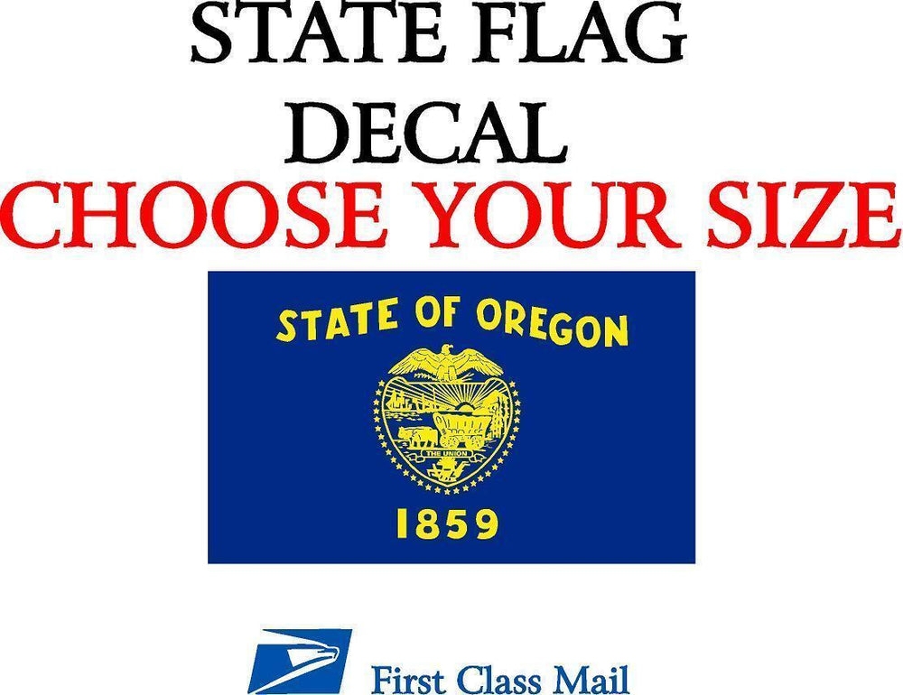 OREGON STATE FLAG, STICKER, DECAL, 5YR VINYL State Flag of Oregon