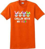
              Chillin with my PEEPS - Distressed Design adult Easter T-shirt SM-5XL 13 COLORS
            