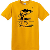 Graduation - PROUD AUNT of a Graduate - shirt - short sleeved T-shirt