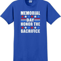 MEMORIAL DAY HONOR THE SACRIFICE , Veterans day Soldier USA Support T-Shirt