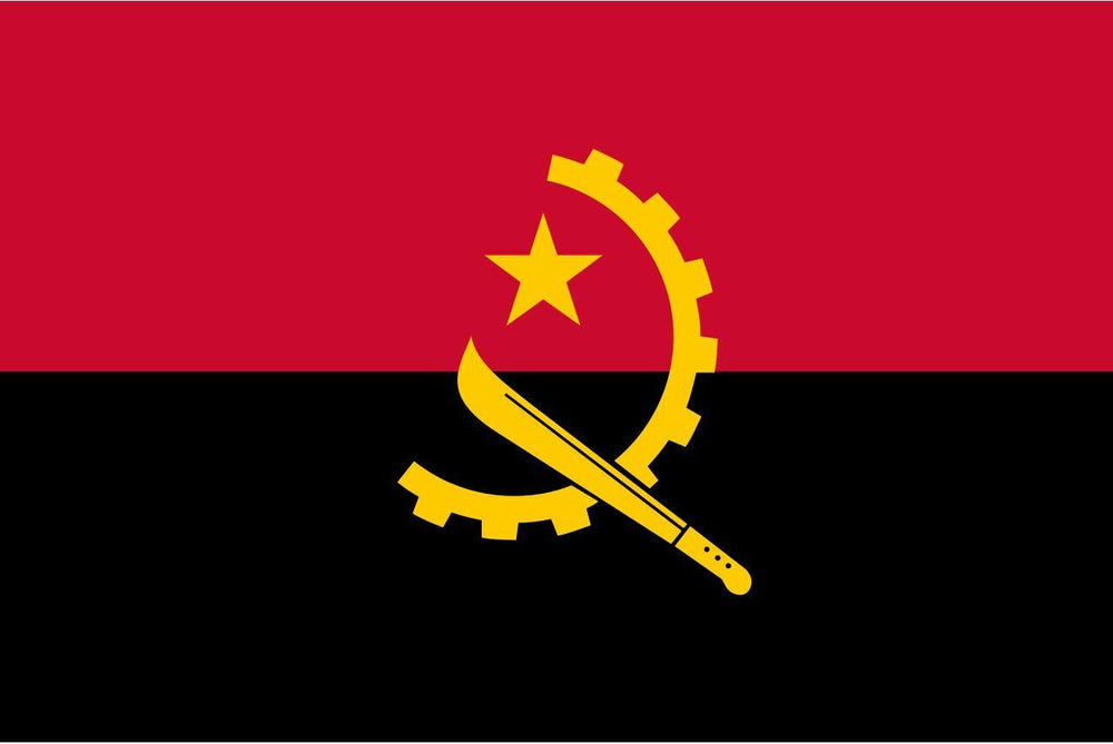 Angola COUNTRY FLAG, STICKER, DECAL, 5YR VINYL, country Flag of Angola