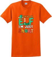 
              I'm not and Elf I'm just short - Christmas Day T-Shirt -12 color choices
            