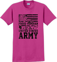 
              PROUD VETERAN OF THE UNITED STATES ARMY, Veterans day Soldier USA Support TShirt
            