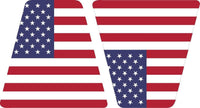 
              American Flag L & R HELMET TETS TETRAHEDRONS HELMET STICKER REFLECTIVE
            