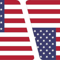 American Flag L & R HELMET TETS TETRAHEDRONS HELMET STICKER REFLECTIVE