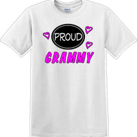 Proud Grammy heart shirt - Gram, Grammy, Grandma - Novelty T-shirt