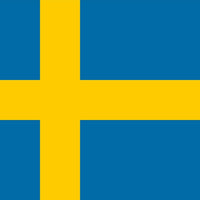 SWEDISH COUNTRY FLAG, STICKER, DECAL, 5YR VINYL, Flag of Sweden COUNTRY FLAG