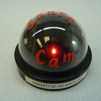 Santa Camera Cam Dome With Red LED blinking Light Dummy Fake Pretend w/batteries