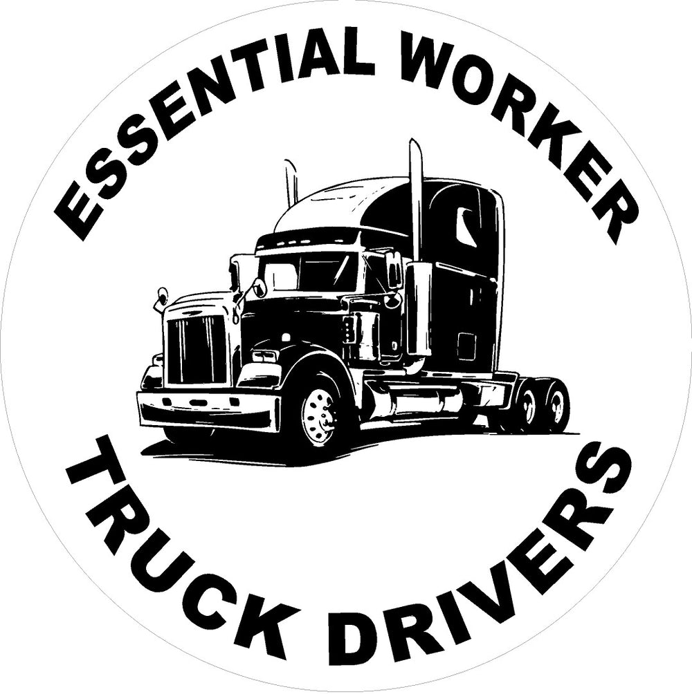 Essential Worker Truck Drivers Decal