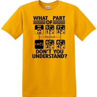 Gear Shift Language - Funny shirt - short sleeved T-shirt