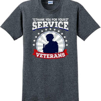 THANK YOU FOR YOUR SERVICE VETERANS , Veterans day Soldier USA Support T-Shirt