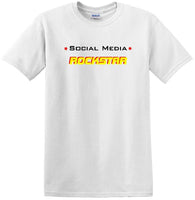 
              Social Media Rockstar - Funny shirt - short sleeved T-shirt TSM11
            