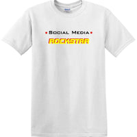 Social Media Rockstar - Funny shirt - short sleeved T-shirt TSM11