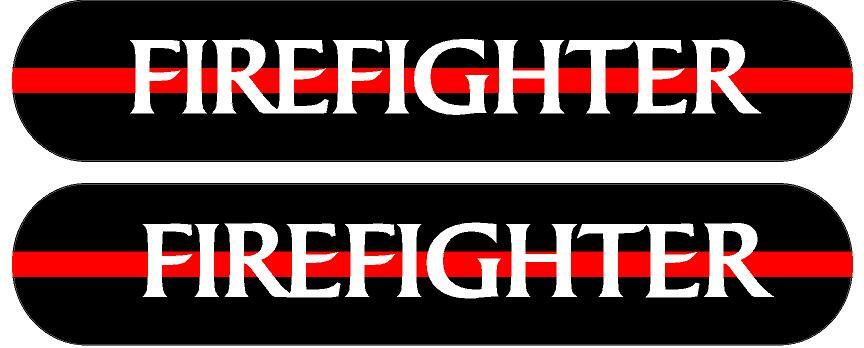 Firefighter Thin Red Line Decals qty2 for Car Truck SUV Window Sticker 6 Yr