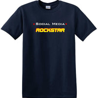 Social Media Rockstar - Funny shirt - short sleeved T-shirt TSM11
