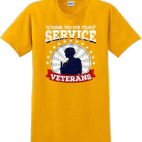 THANK YOU FOR YOUR SERVICE VETERANS , Veterans day Soldier USA Support T-Shirt