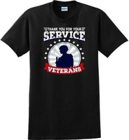 
              THANK YOU FOR YOUR SERVICE VETERANS , Veterans day Soldier USA Support T-Shirt
            