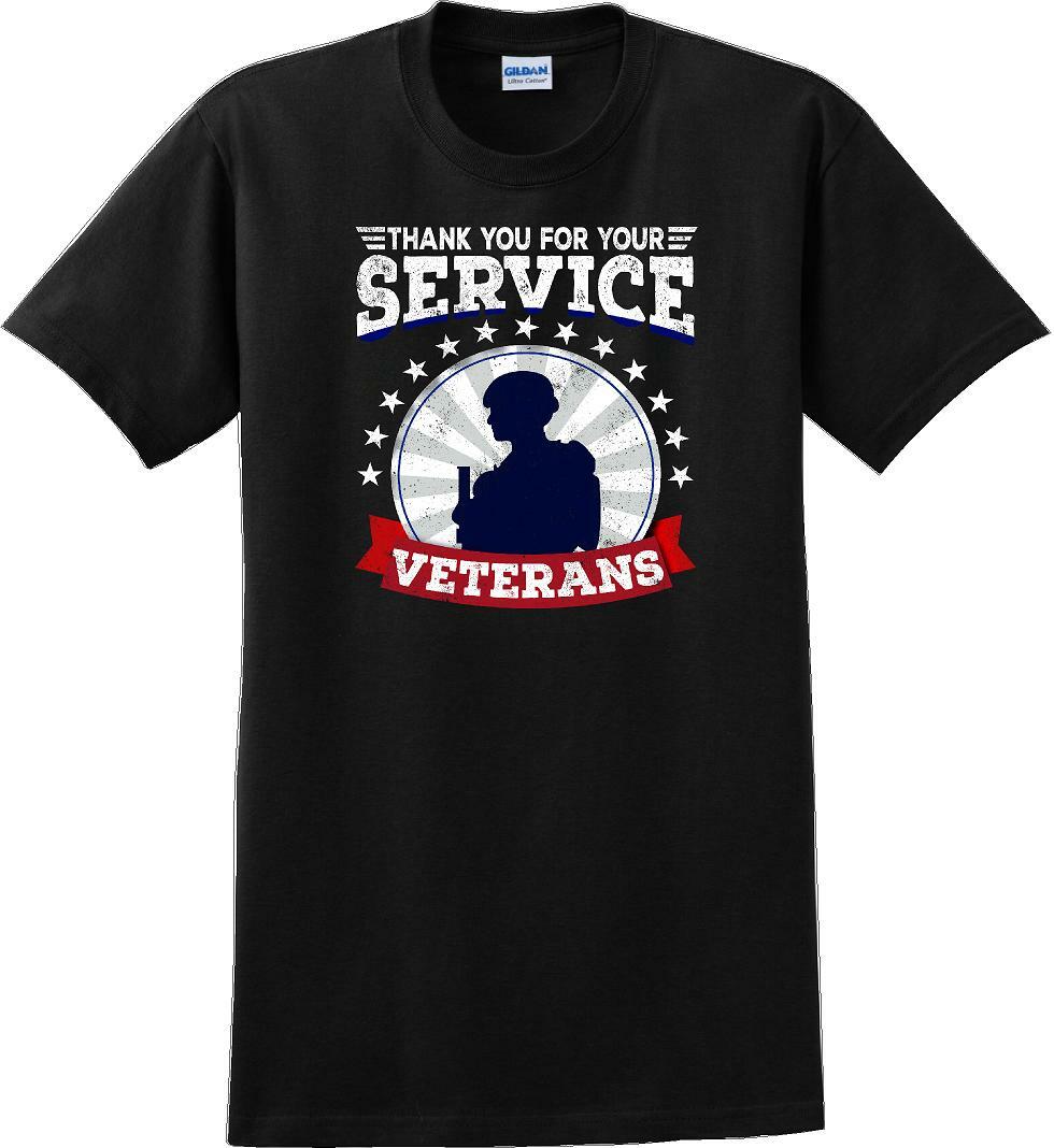 THANK YOU FOR YOUR SERVICE VETERANS , Veterans day Soldier USA Support T-Shirt