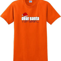 Dear Santa I can explain - Christmas Day T-Shirt -12 color choices