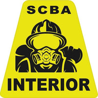 
              INTERIOR SCBA FIREFIGHTER HELMET TETS TETRAHEDRONS HELMET STICKER REFLECTIVE
            