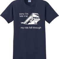 Pittsburgh Bus in Sinkhole, dahntahn n'at funny T-Shirt