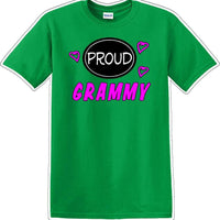 Proud Grammy heart shirt - Gram, Grammy, Grandma - Novelty T-shirt