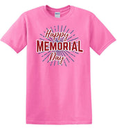 
              Memorial Day shirt burst We Will Always Remember 13 color choices -mds3
            