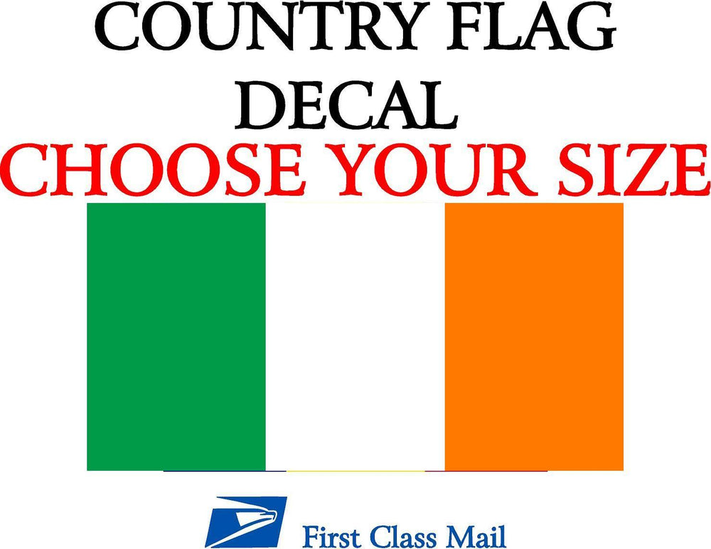 IRISH COUNTRY FLAG, STICKER, DECAL, 5YR VINYL, STATE FLAG