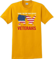
              THANK YOU FOR YOUR SERVICE, Veterans day Soldier USA Support T-Shirt
            