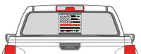 
              Colorado Back Window Distressed  Flag Decal 2023-2024 w Red Line Fire
            