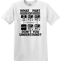 Gear Shift Language - Funny shirt - short sleeved T-shirt