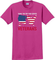 
              THANK YOU FOR YOUR SERVICE, Veterans day Soldier USA Support T-Shirt
            