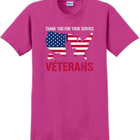 THANK YOU FOR YOUR SERVICE, Veterans day Soldier USA Support T-Shirt