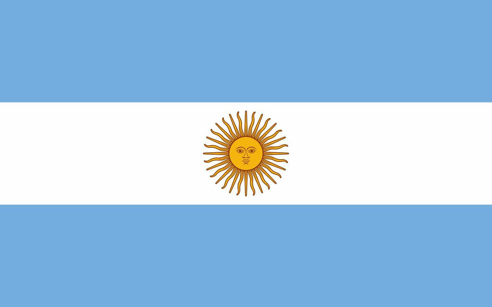 Argentina COUNTRY FLAG, STICKER, DECAL, 5YR VINYL Flag of Argentina COUNTRY FLAG