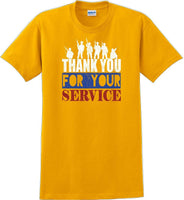 
              THANK YOU FOR YOUR SERVICE, Veterans day Soldier USA Support T-Shirt
            