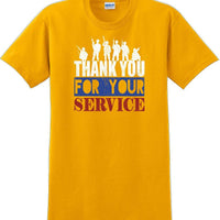 THANK YOU FOR YOUR SERVICE, Veterans day Soldier USA Support T-Shirt
