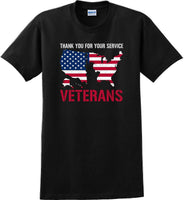 
              THANK YOU FOR YOUR SERVICE, Veterans day Soldier USA Support T-Shirt
            