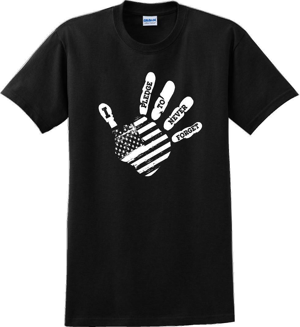 I PLEDGE TO NEVER FORGET, Veterans day Soldier USA Support T-Shirt