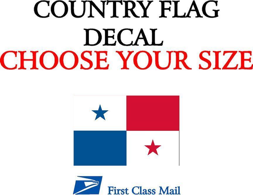 PANAMANIAN COUNTRY FLAG, STICKER, DECAL, 5YR VINYL, STATE FLAG