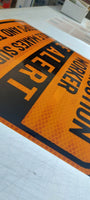 
              Construction HD vehicle magnet for steel Body Hi-Vis Reflective Orange BE Alert
            