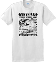 
              UNITED STATES NAVY SILENT SERVICE, Veterans day Soldier USA Support T-Shirt
            