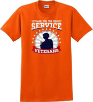 
              THANK YOU FOR YOUR SERVICE VETERANS , Veterans day Soldier USA Support T-Shirt
            