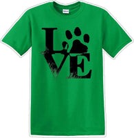 
              Love dog paw print - Dog- Novelty T-shirt
            