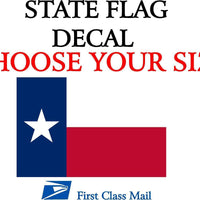 TEXAS STATE FLAG, STICKER, DECAL, 5 YR VINYL