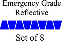 
              Blue HELMET TETS TETRAHEDRONS HELMET STICKER  EMT EMERGENCY GRADE REFLECTIVE
            
